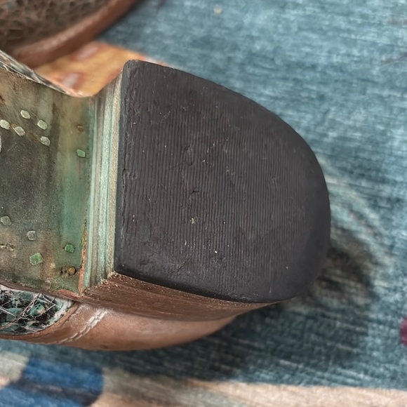 Stunning & Stylish Freebird by Steven Mabel Oxford Shoes turquoise multi 11 - Picture 9 of 11